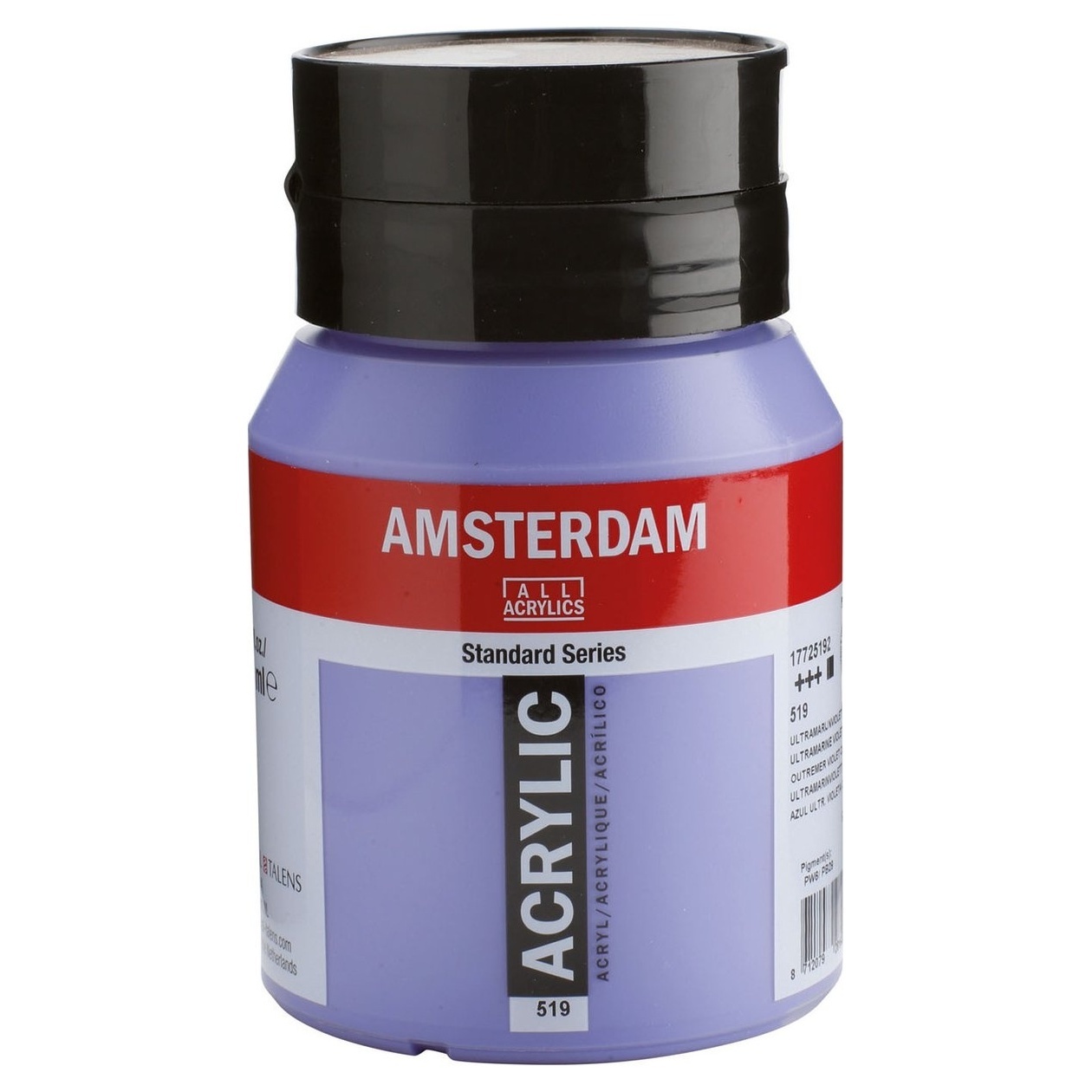 Royal Talens Amsterdam Acrylverf 500 ml - Ultramarijn Violet Licht 519 afbeelding