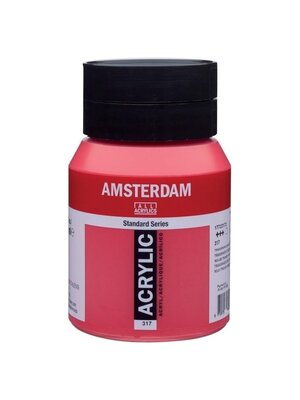 Royal Talens Amsterdam Acrylverf 500 ml - Transparantrood Middel 317 Royal Talens Amsterdam Acrylverf 500 ml - Transparantrood Middel 317
