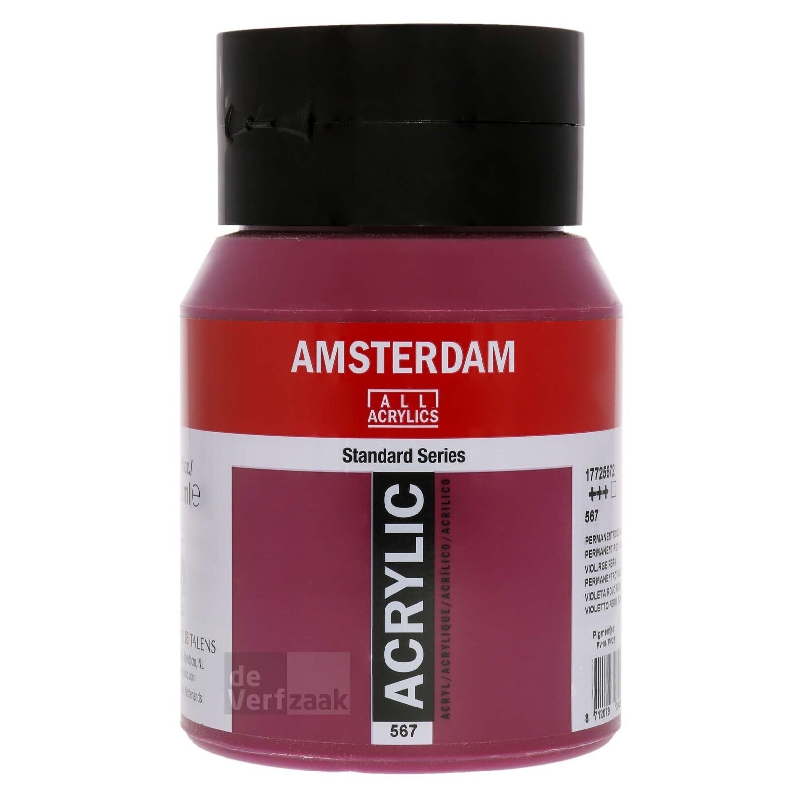 Royal Talens Amsterdam Acrylverf 500 ml - Permanentrood Violet 567 afbeelding