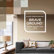 Flexa Kleur van het jaar 2021 - Brave ground