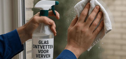 Glas ontvetten voor verven