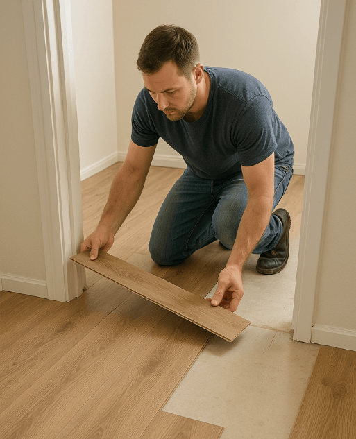 laminaat vloer doorleggen