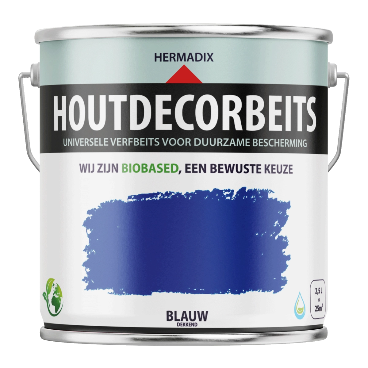 Hermadix Houtdecor Verfbeits - Blauw afbeelding