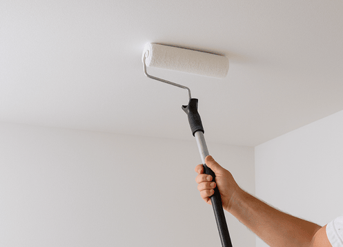 Plafond streeploos verven