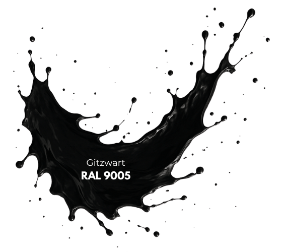 RAL 9005 Gitzwart
