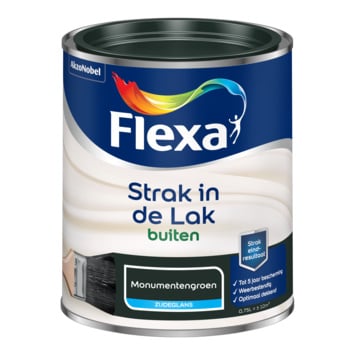 Flexa Strak In De Lak Zijdeglans - Monumentengroen afbeelding