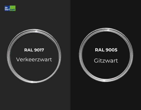 RAL 9017 vs 9005