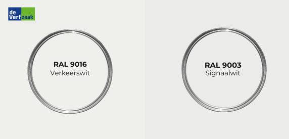 RAl 9016 vs RAL 9003