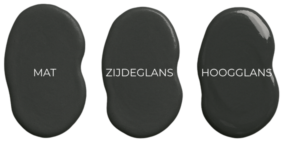 RAl 7021 mat, zijdeglans, hoogglans