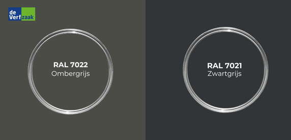 RAL 7022 vs 7021