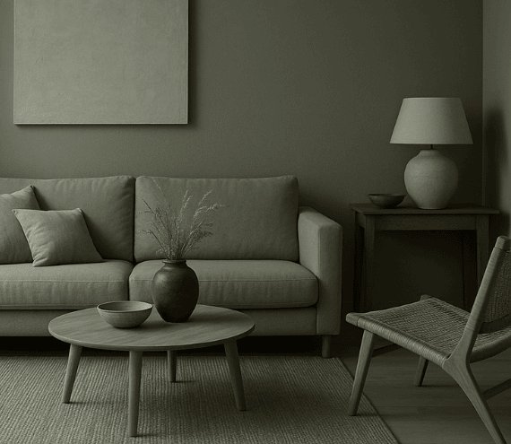 RAL 7039 woonkamer