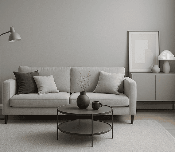 RAL 9006 woonkamer