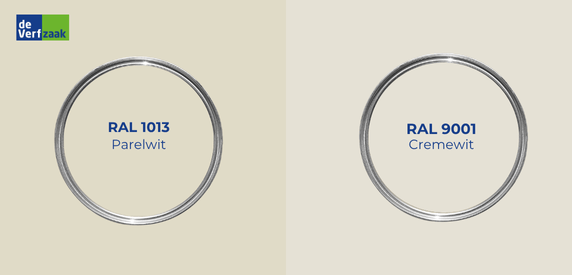 RAL 1013 vs 9001