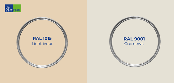 RAL 1015 vs 9001