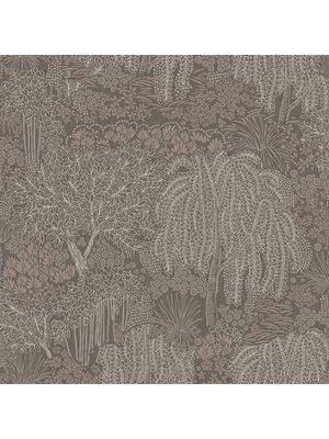 Noordwand Allure Behang met metallic bomen- en bladerenprint - AL26265