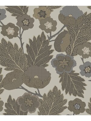 Noordwand Antibes Behang abstracte bloemen en bladeren - AN28271