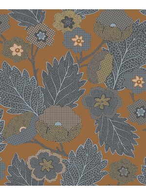 Decoprint Antibes Behang abstracte bloemen en bladeren - AN28272