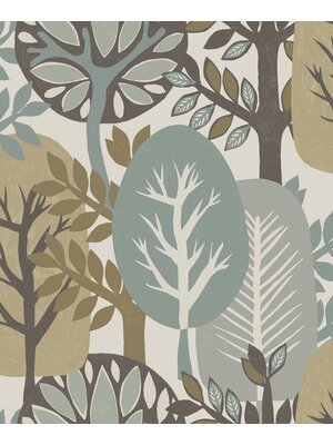 Decoprint Antibes Behang abstracte bomen - AN28281