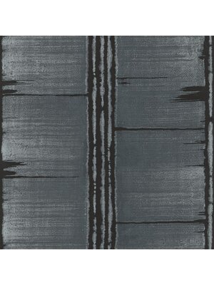 Galerie Bazaar Behang met houtmotief met zwarte strepen - G78284