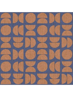 Cristiana Masi Energie Behang retro met halve en hele cirkels - 30158