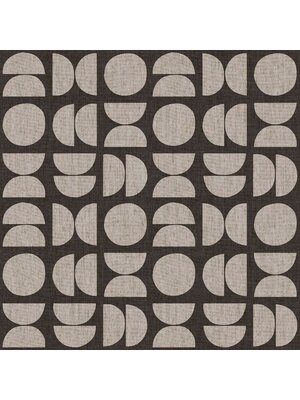 Cristiana Masi Energie Behang retro met halve en hele cirkels - 30159