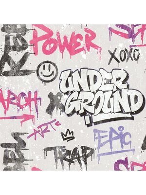 Noordwand Friends & Coffee Behang met graffiti print - 16612 Noordwand Friends & Coffee Behang met graffiti print - 16612