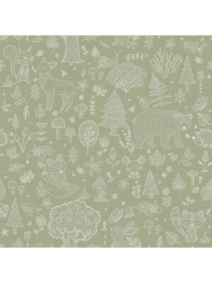 Noordwand Happy Behang met bosdier silhouetten - 14805 Noordwand Happy Behang met bosdier silhouetten - 14805