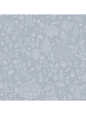 Cristiana Masi Happy Behang met bosdier silhouetten - 14806 Cristiana Masi Happy Behang met bosdier silhouetten - 14806