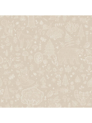 Noordwand Happy Behang met bosdier silhouetten - 14809 Noordwand Happy Behang met bosdier silhouetten - 14809