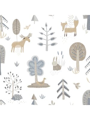 Cristiana Masi Happy Behang met bosdiertjes - 14803 Cristiana Masi Happy Behang met bosdiertjes - 14803