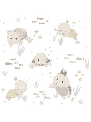 Cristiana Masi Happy Behang met schildpadjes - 14851 Cristiana Masi Happy Behang met schildpadjes - 14851