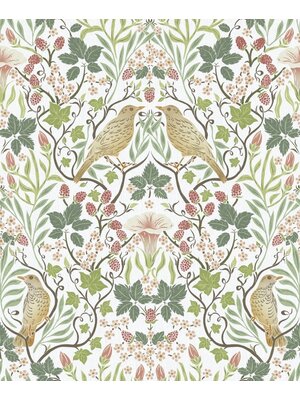 Noordwand Heritage Behang met vogels en Art Nouveau bladeren - 47620 Noordwand Heritage Behang met vogels en Art Nouveau bladeren - 47620