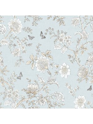 Galerie Homestyle Behang met getekende bloemen en vlinders - FH37537