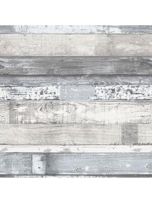 Galerie Homestyle Behang met horizontale houten planken - FH37554