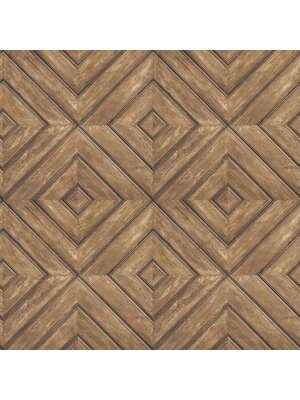 Galerie Homestyle Behang met houten ruitpatroon - FH37512