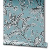 Novamur Jackie; The New Design Book Behang met zwart-witte bladeren - 6818-40