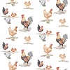 Galerie Just Kitchens Behang met kippen - G45415