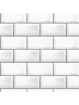 Galerie Just Kitchens Behang met metrotegel - G45445