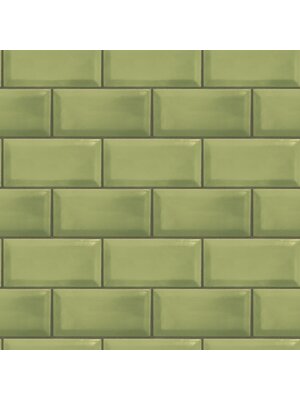 Galerie Just Kitchens Behang met metrotegel - G45446