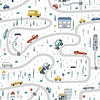 Marburg Kids Walls Behang met auto's - 45844