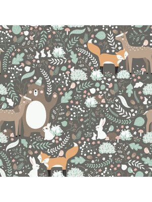 Noordwand Kids Walls Behang met bosdiertjes - 45870 Noordwand Kids Walls Behang met bosdiertjes - 45870