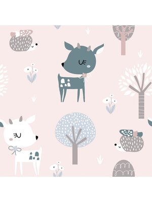 Noordwand Kids Walls Behang met hertjes en egels - 45836 Noordwand Kids Walls Behang met hertjes en egels - 45836