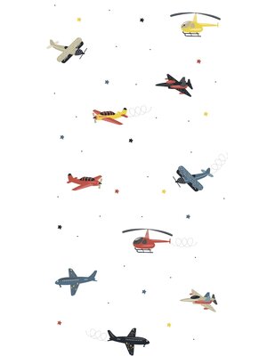 Noordwand Kids Walls Behang met vliegtuigen en helikopters - 45819 Noordwand Kids Walls Behang met vliegtuigen en helikopters - 45819