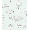Marburg Kids Walls Behang met zeppelins en parachutes - 45825
