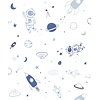 Marburg Kids Walls Behang outerspace met astronauten, raketten en planeten - 45848