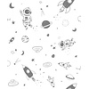 Marburg Kids Walls Behang outerspace met astronauten, raketten en planeten - 45850