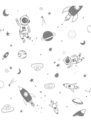 Noordwand Kids Walls Behang outerspace met astronauten, raketten en planeten - 45850 Noordwand Kids Walls Behang outerspace met astronauten, raketten en planeten - 45850