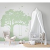 Marburg Kids Walls Fotobehang silhouet van een boom met schommel - 45879