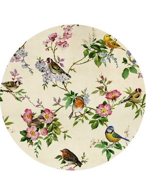 Noordwand Komar Dots Behangcirkel Bird Party - D1-100