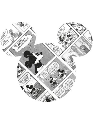 Noordwand Komar Dots Behangcirkel Disney - Mickey Mouse - Head Comic Cartoon - DD1-007